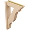 Ekena Millwork 6-in W x 22-in D x 34-in H Funston Trad Rough Cedar Woodgrain TimberThane Outlooker, Primed Tan OUTUR060X22X34FST04RCPR - alternate 3